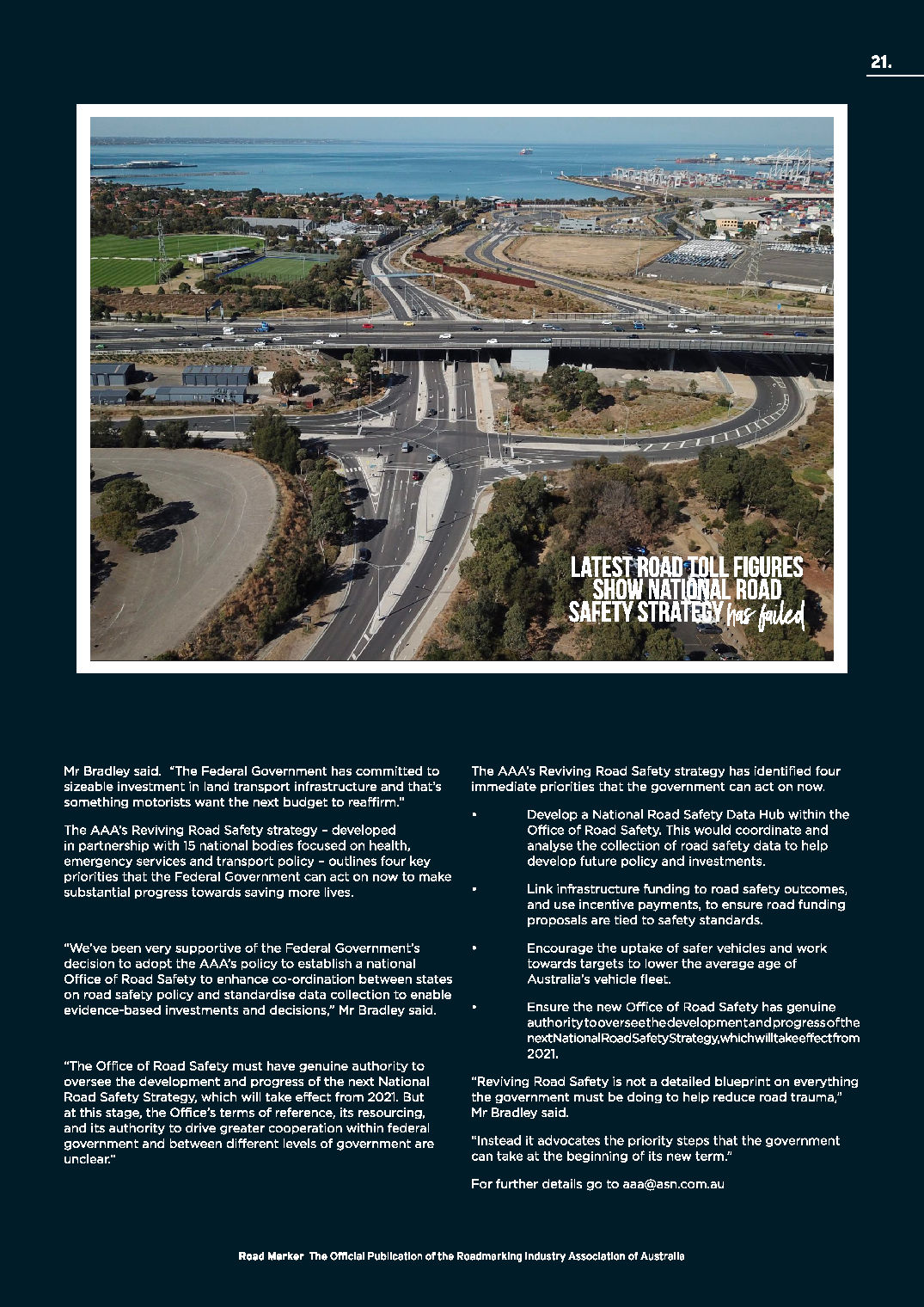 Roadmaker Magazine 2019 - Edition 3 Pg21