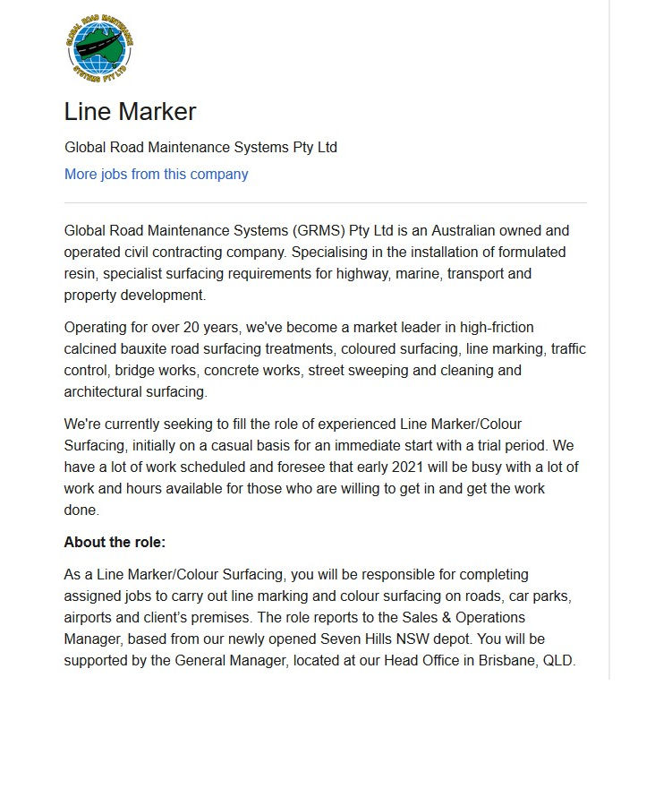Line Marker Postion - GPMS